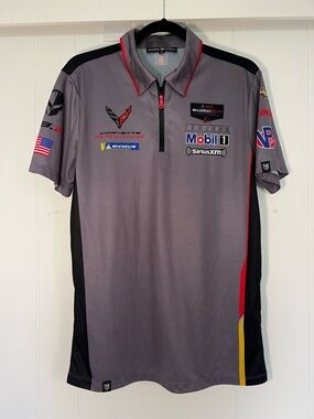 Corvette Racing C8.R Official Race Team Track Polo